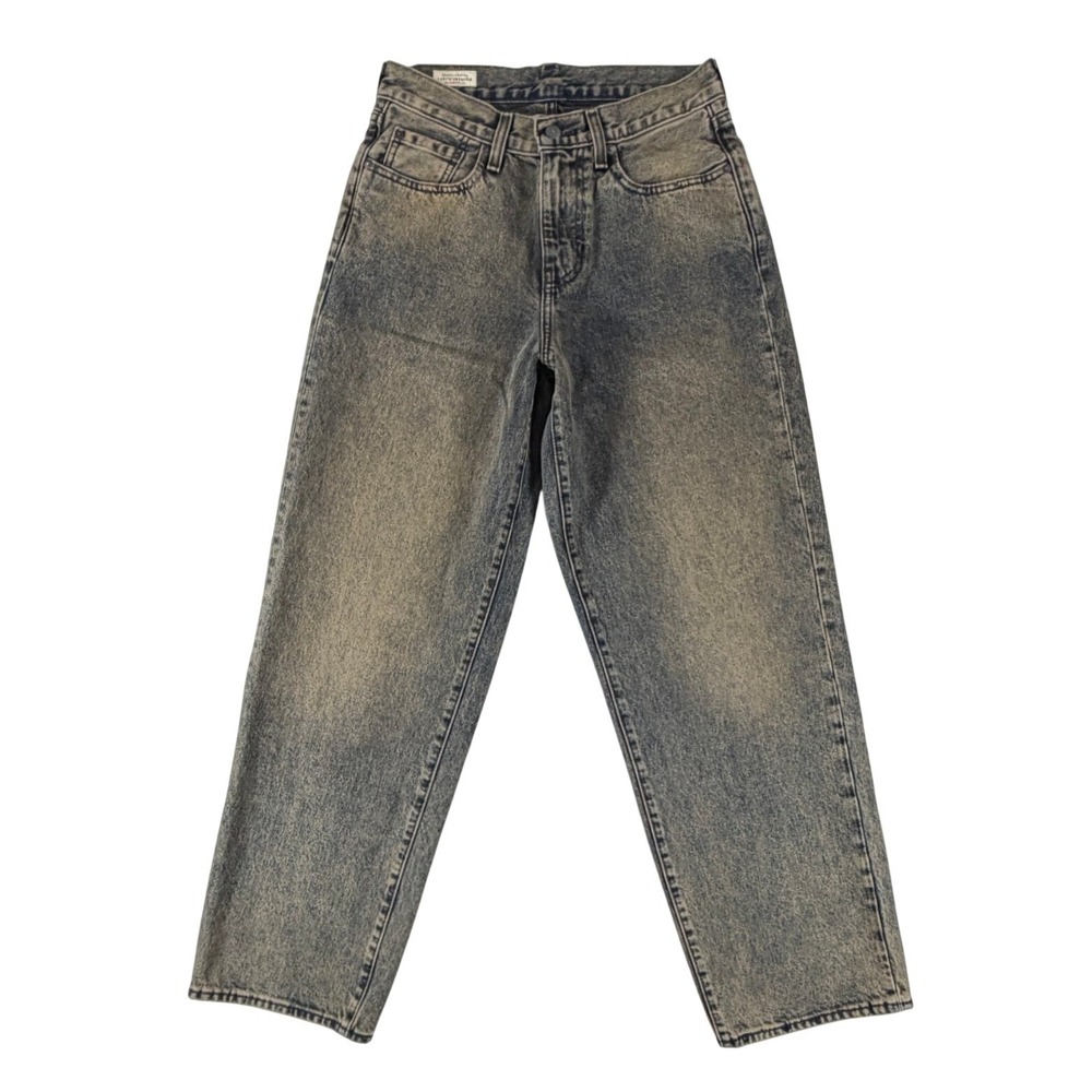 Levis Premium 578 Baggy Jeans Mens 29x32 Dirty Wash Black Loose Wide Leg